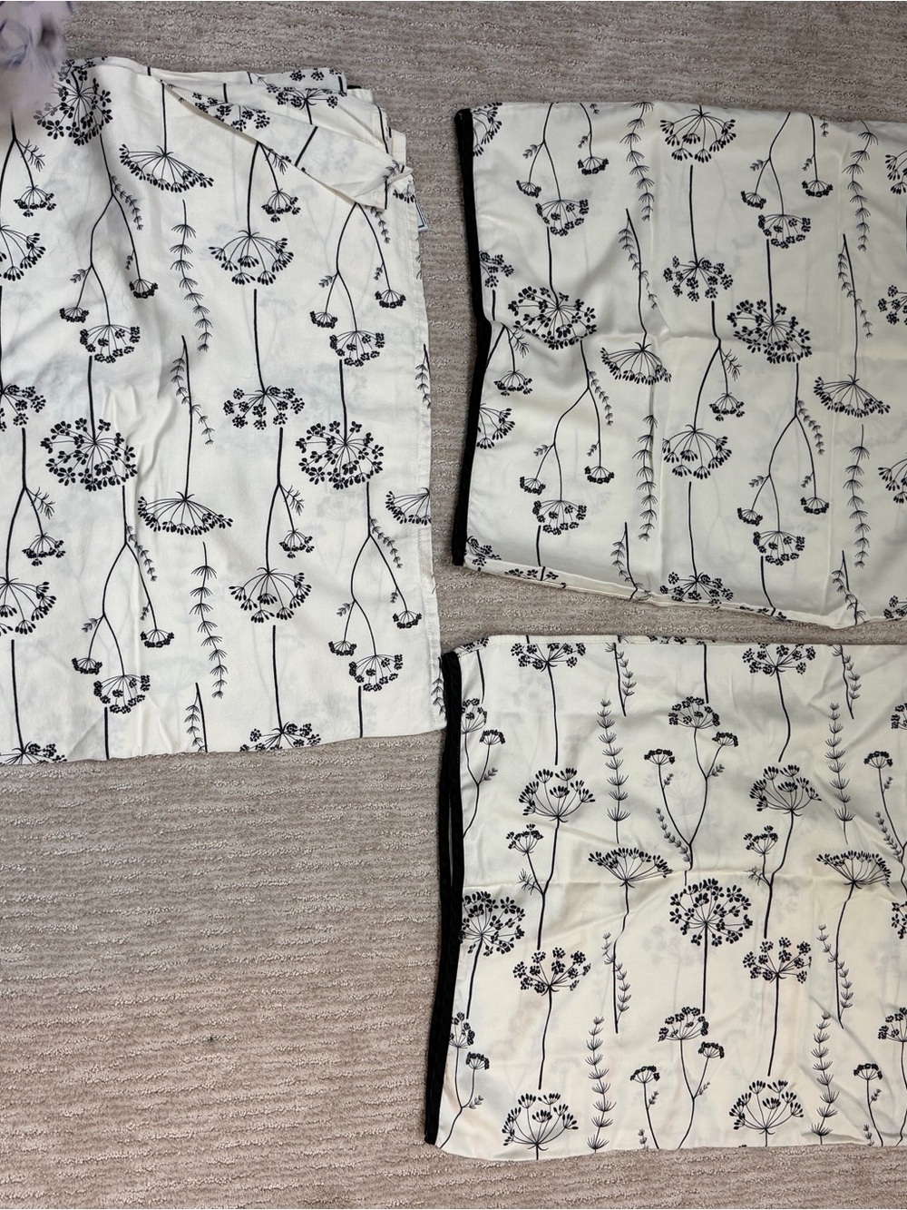 WAVERLY Home Vintage Flower Print Sheet Set Full/Queen